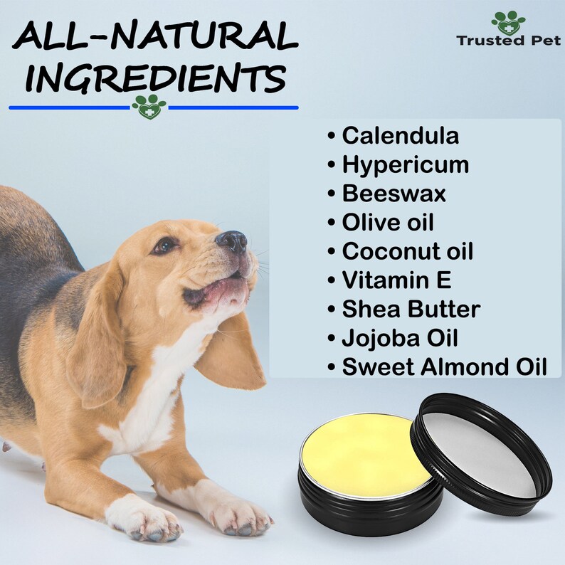 Trusted Pet Paw Balm 100 Natural Paw Soother for Dogs and Cats Paw Pad