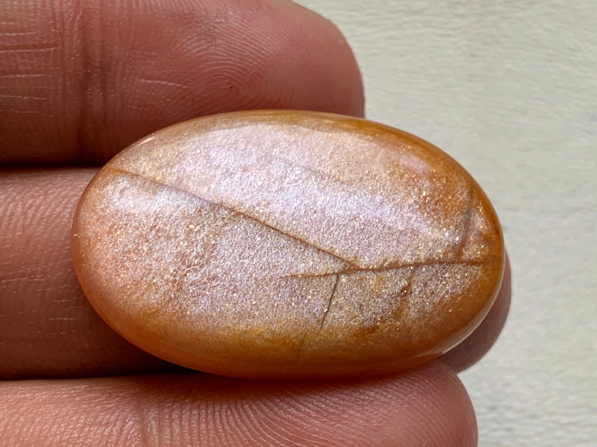 Natural Golden Moonstone Cabochon GemstoneGolden Moonstone Etsy