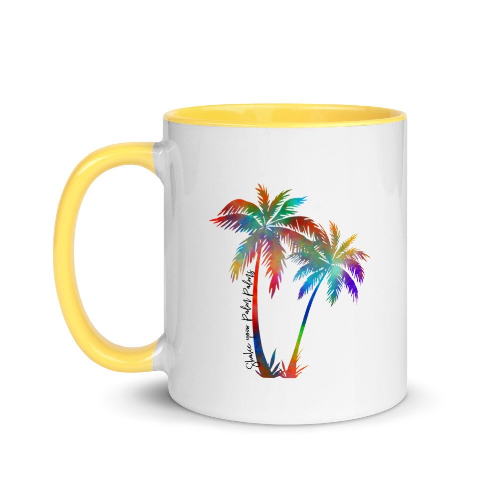 Palm Tree Mug Coffee Mug for Beach Gift for Guest Etsy