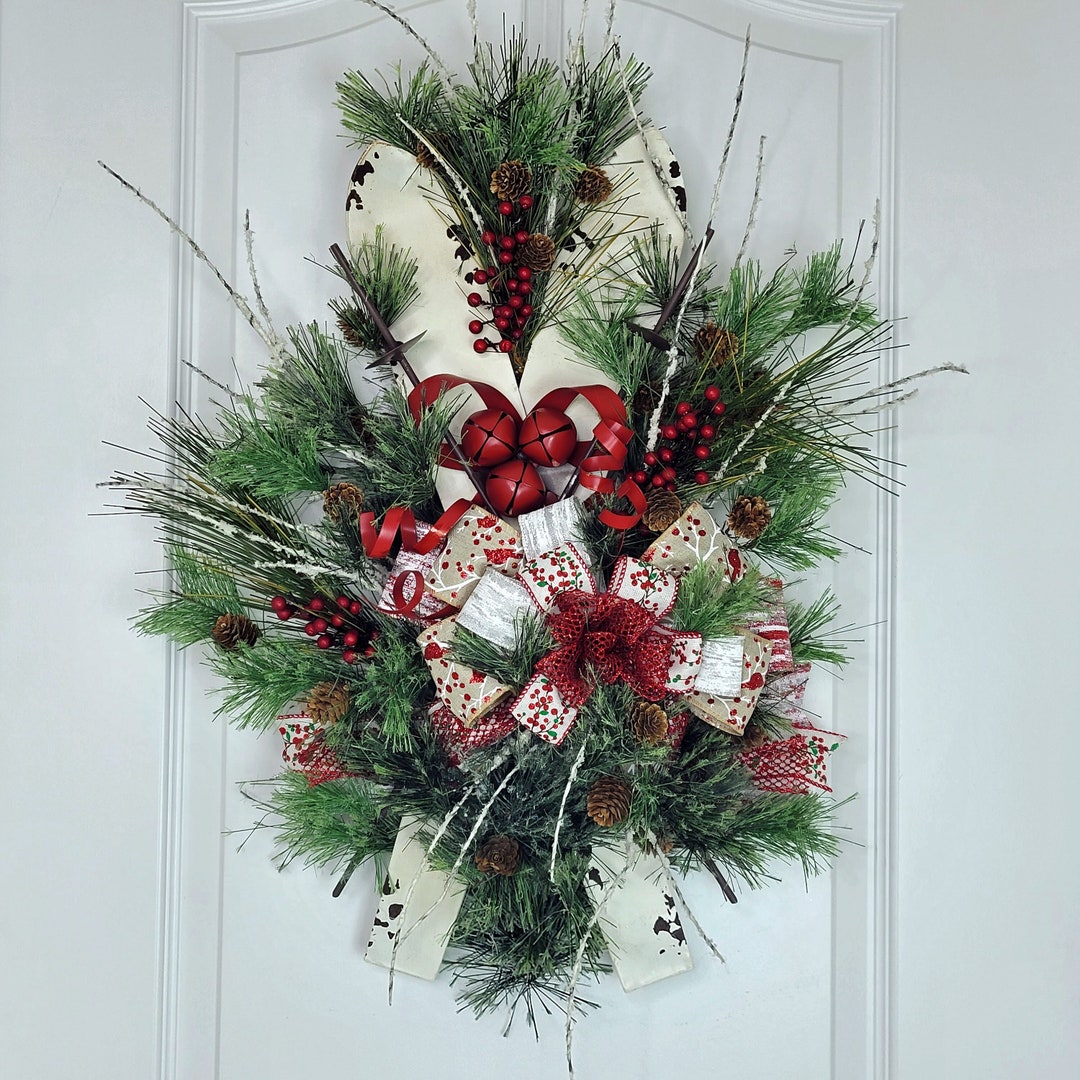 Swag for Lantern, Christmas Swag, Christmas Arrangement for Mantle or