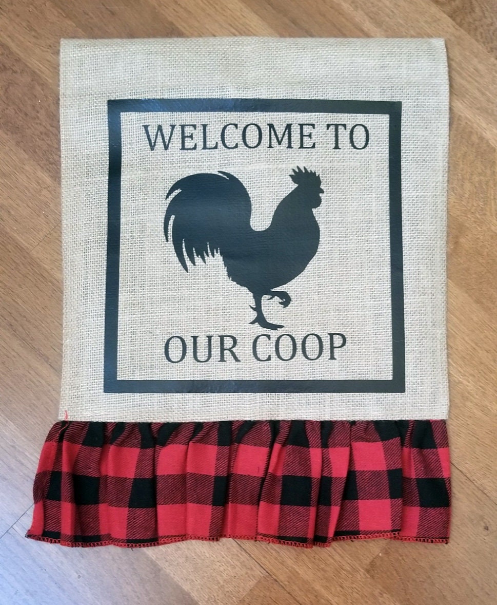 Farmhouse Style Chicken Coop Flag for Fall Autumn Flag Etsy