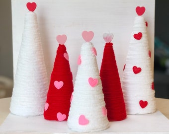 Yarn Trees - Heart Decor