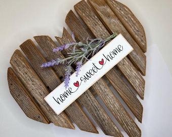 Wood Block Sign - Home Sweet Home - Farmhouse Decor