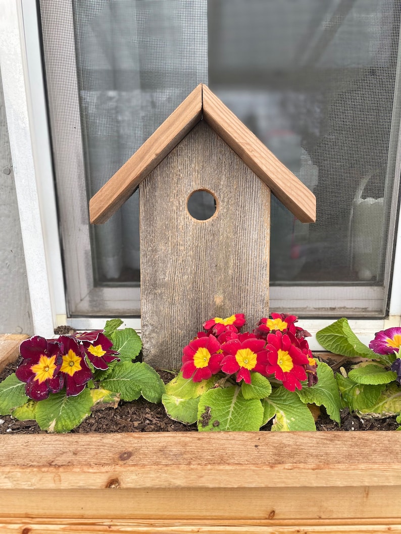 Rustic Birdhouse Decor - Reclaimed Wood - Garden Art - Etsy