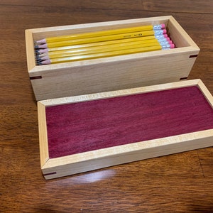 Keepsake Box made from Maple and Exotic Purpleheart