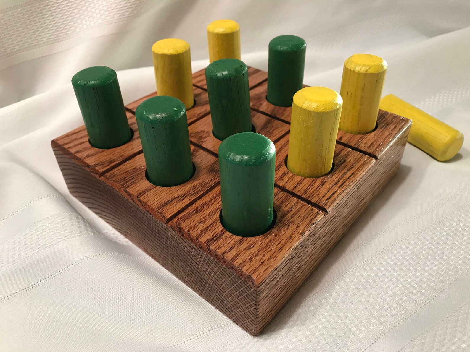 Du Tac Au Tac En Anglais Solid Oak Tic Tac Toe Board en anglais | Etsy