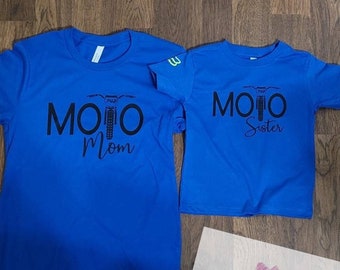 Motocross family shirts, Moto Mom, Moto Sister,  Moto Dad. Can per personalized with name and number. BMX family shirts.