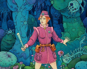 El maldito hongo: Folleto de aventuras espaciales de Michael Hutter (21 x 30 cm, 24 páginas)