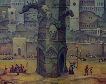 Street Scene 2 - original oil painting