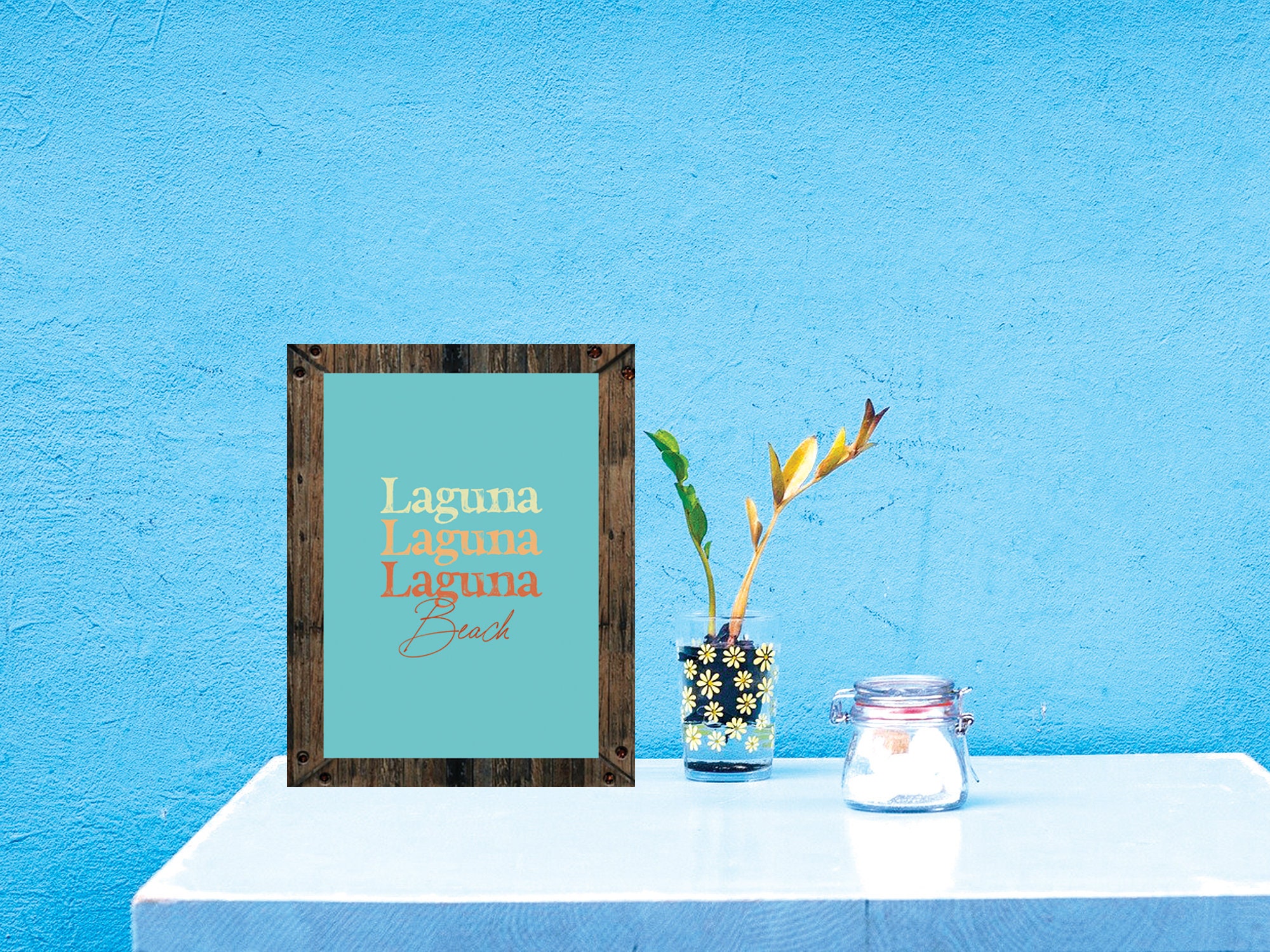 Laguna Beach Art Afdrukbare Kunst aan de Muur Decor Strand Etsy Nederland