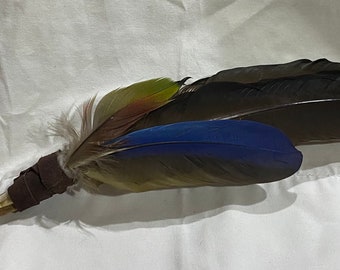Handcrafted Feather Smudge Fan