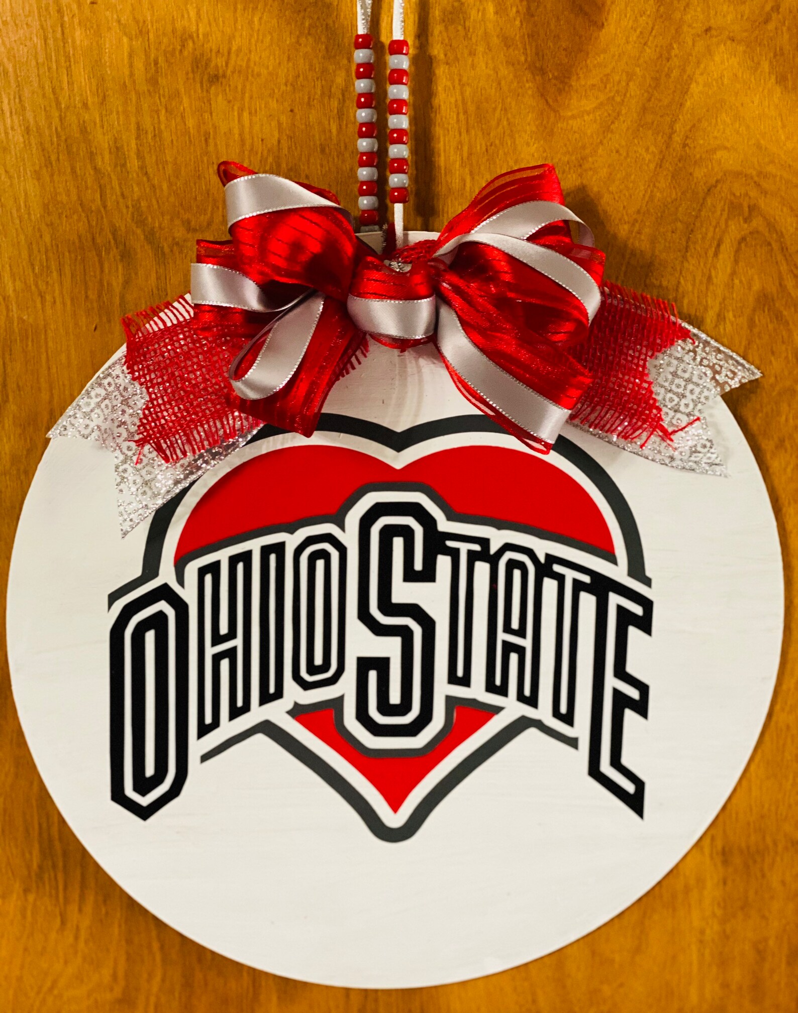 Door Hanger of Ohio State Etsy