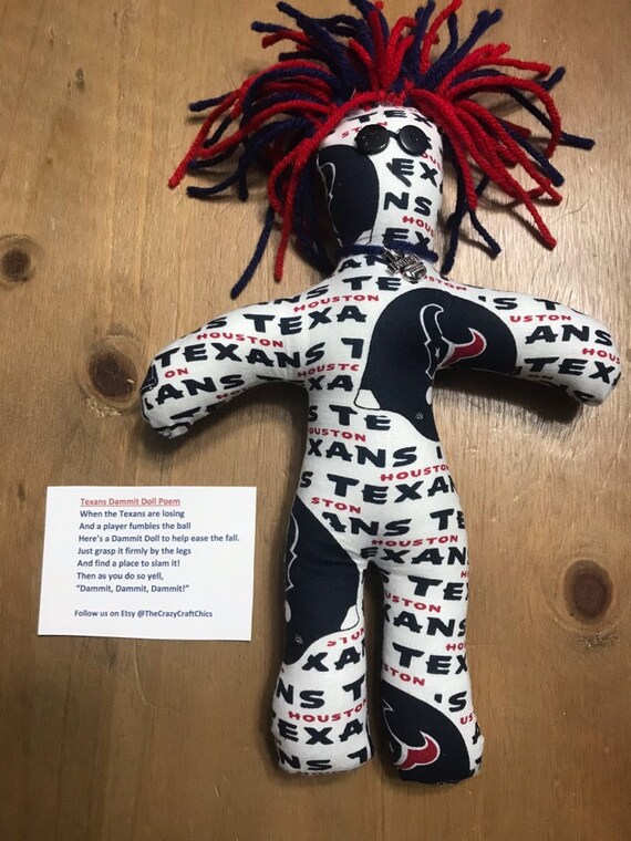 Houston Texans Dammit Doll Etsy