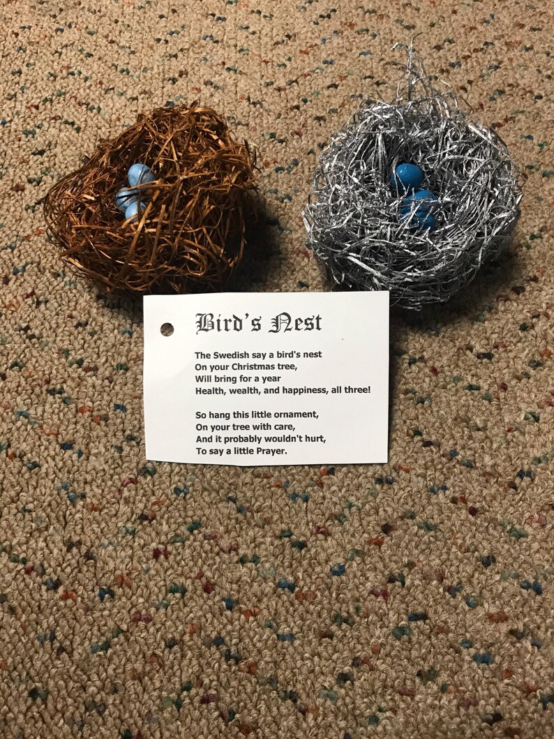 Lucky Birds Nest Ornament Etsy