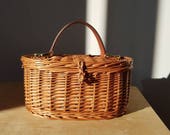 Rattan bag with leather handle, rattan bag, wicker bag, straw bag, tory burch, straw purse with handle, summer handbag, rattan handbag, tmp