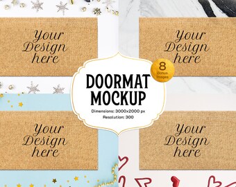Christmas doormat, doormat mockup, rug mockup, door mat mockup, coir doormat mockup, farmhouse mockup, bath mat mockup, front door mockup