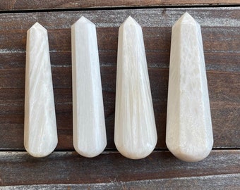 Scolecite Massage Wands Point