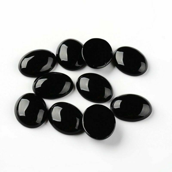 Black Obsidian Palm Thumb Worry Stone 30-40 mm