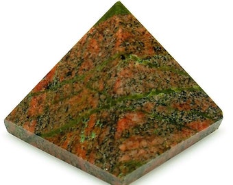 Large Unakite Pyramid Polished Large Unakite Pyramid Polished