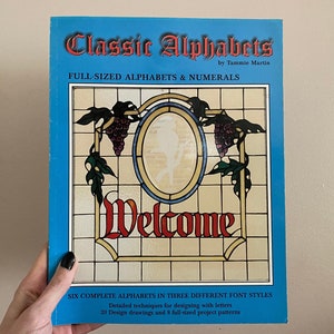 Stained Glass Alphabet Pattern Book / Stained Glass Font - Etsy