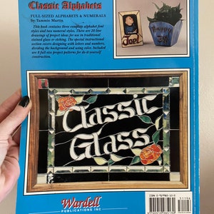 Stained Glass Alphabet Pattern Book / Stained Glass Font Patterns by Tammie Martin Shop Sign ...