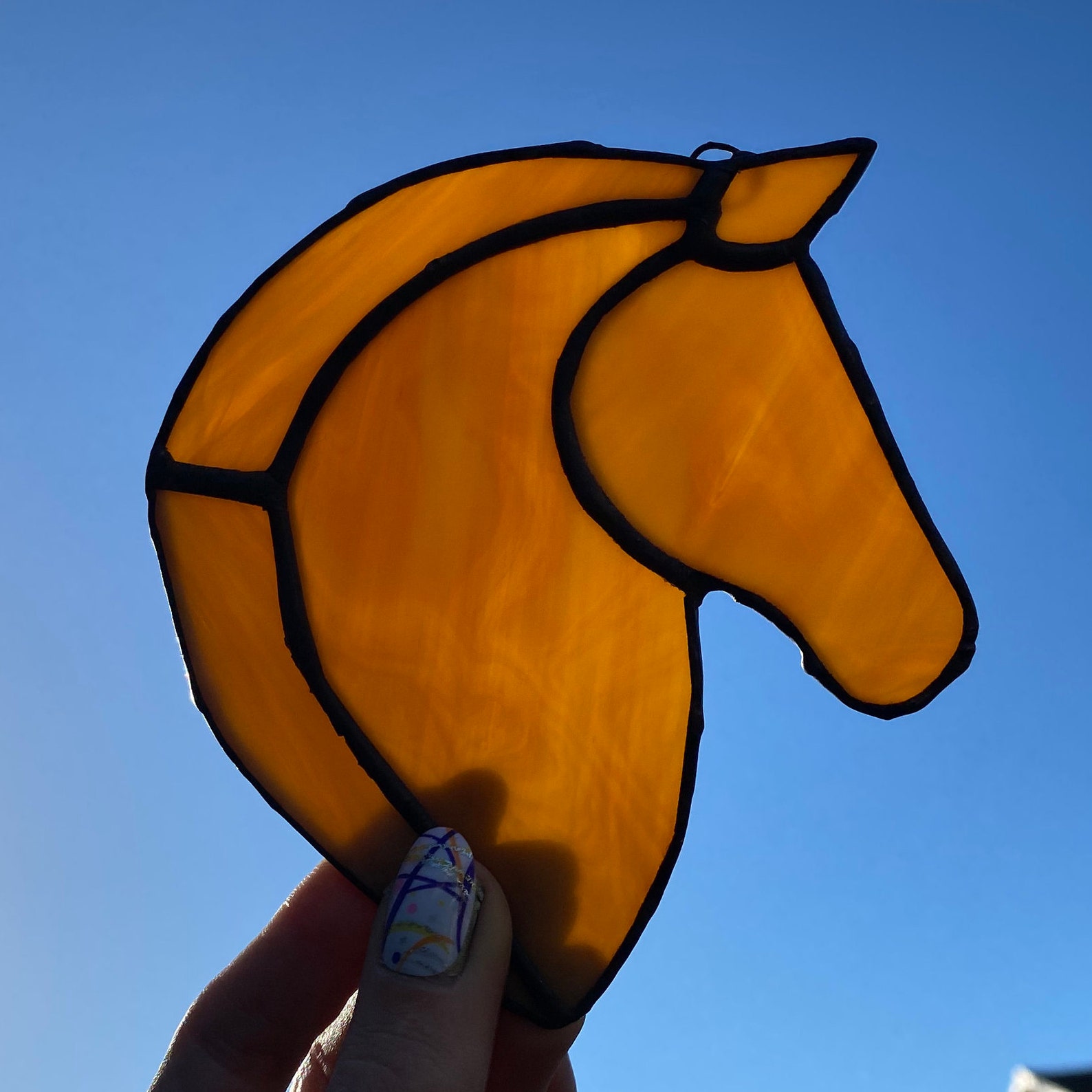 Stained Glass Horse Suncatcher / Stained Glass Horse Home Etsy