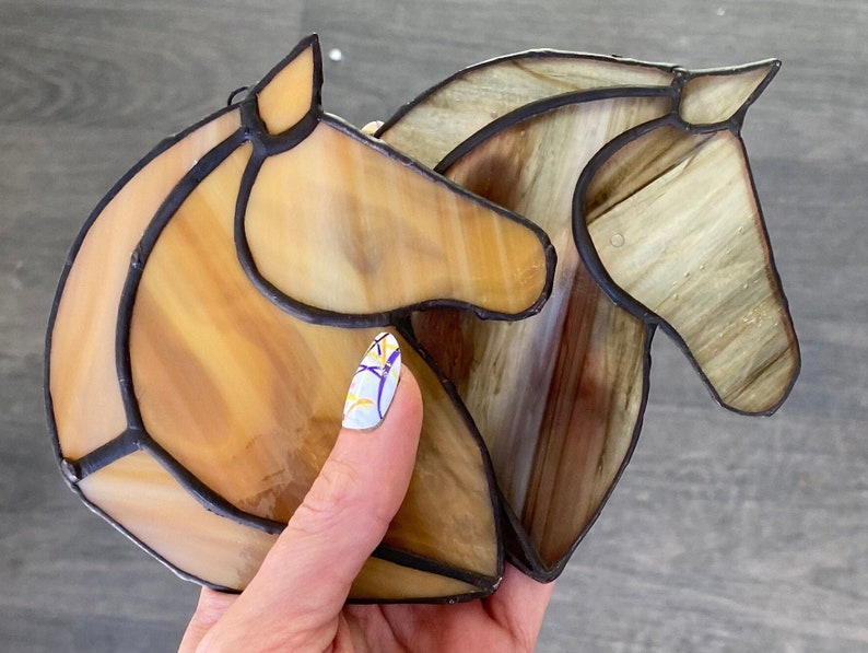 Stained Glass Horse Suncatcher / Stained Glass Horse Home Etsy