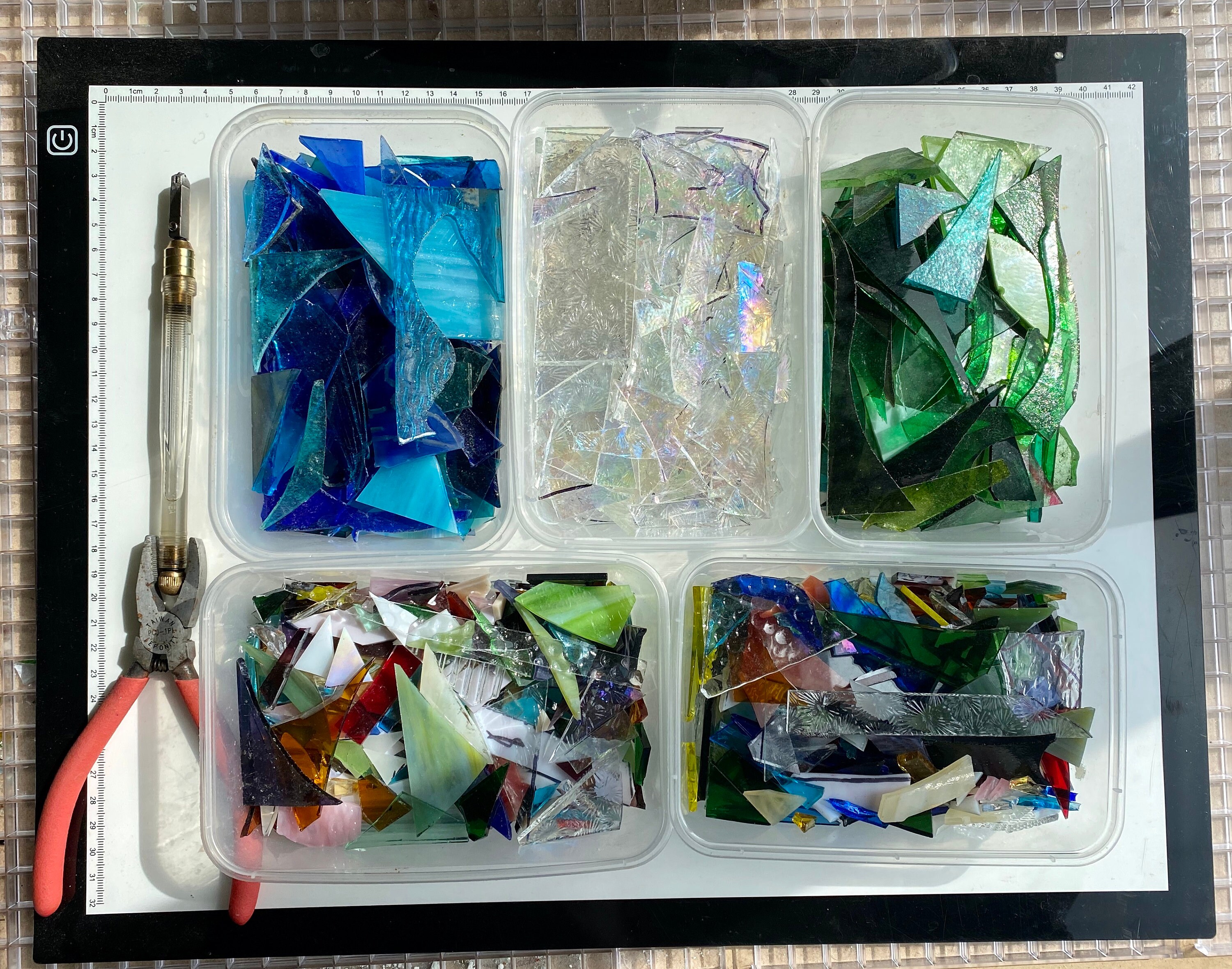 Stained Glass Pieces 500g / Mosaic Supplies Glass for Mosaics Etsy UK