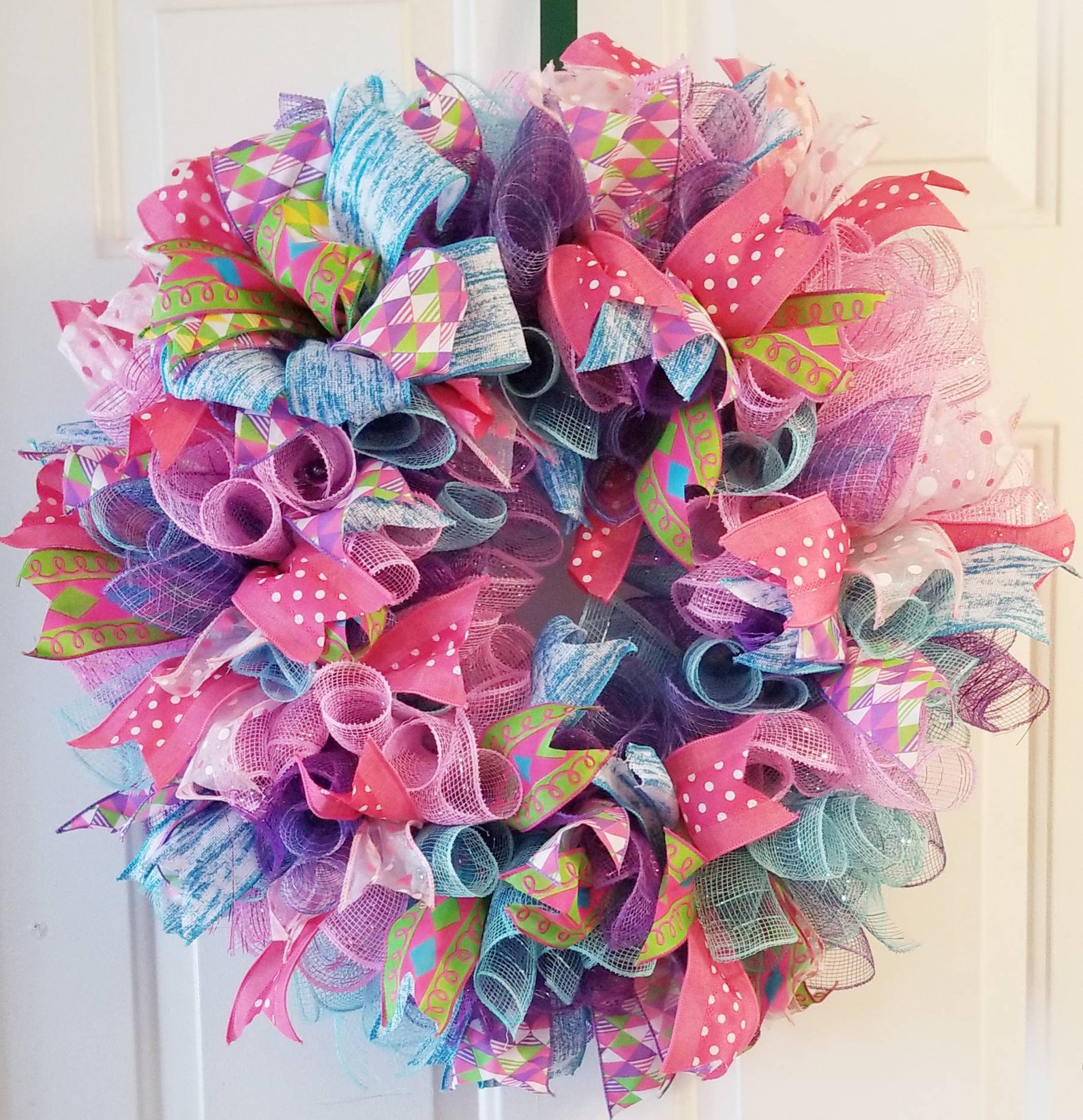 Deco mesh and flowers wreath kit. DIY Wreath Kit Easy Wreath Etsy