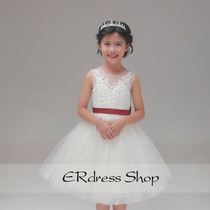 Flower Girl Dress with Sparkly Tulle
