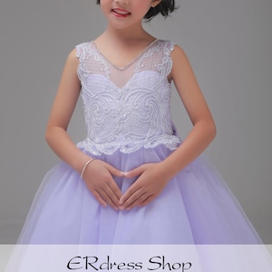 Light lavender Flower Girl Dress