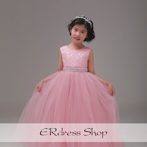 Pink Flower Girl Dress, Birthday dress, party dress