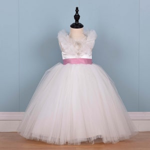 Flower girl dress, Tulle flower girl dress, Princess dress