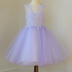 Light lavender Flower Girl Dress