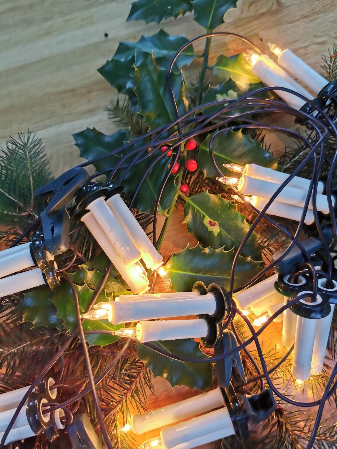 Vintage Christmas lights 30 lights in original box. Made in | Etsy