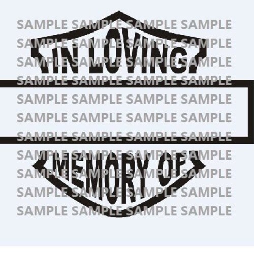 In Loving Memory Harley Davidson SVG & PNG Digital Etsy Hong Kong