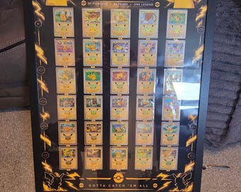 DIGITALE DATEI * Pokémon 30. Jubiläum Pikachu Druckbarer Poster-Kartenrahmen - ANLEITUNG enthalten