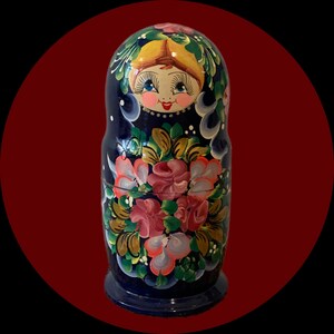 Poupées gigognes 5 pièces rose et brun Les jouets T6995