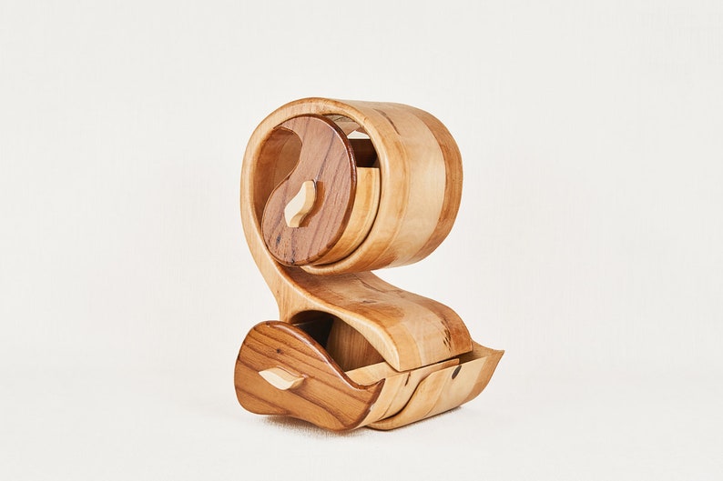 Rustic wedding gift Christmas gift for women Necklace storage wood box Bandsaw large jewelry box Birthday boyfriend gift Trinket box