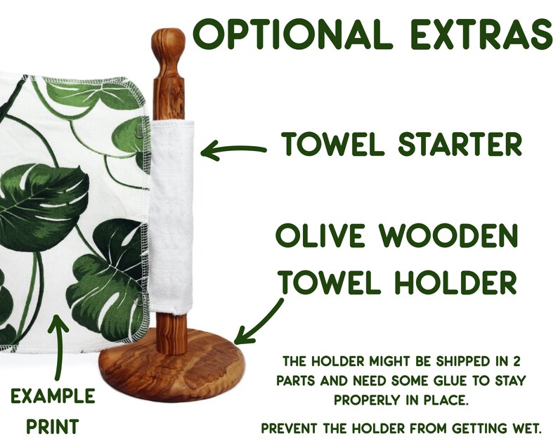 Reusable Paper Towels With Snaps Eco Friendly Unpaper Towel Etsy