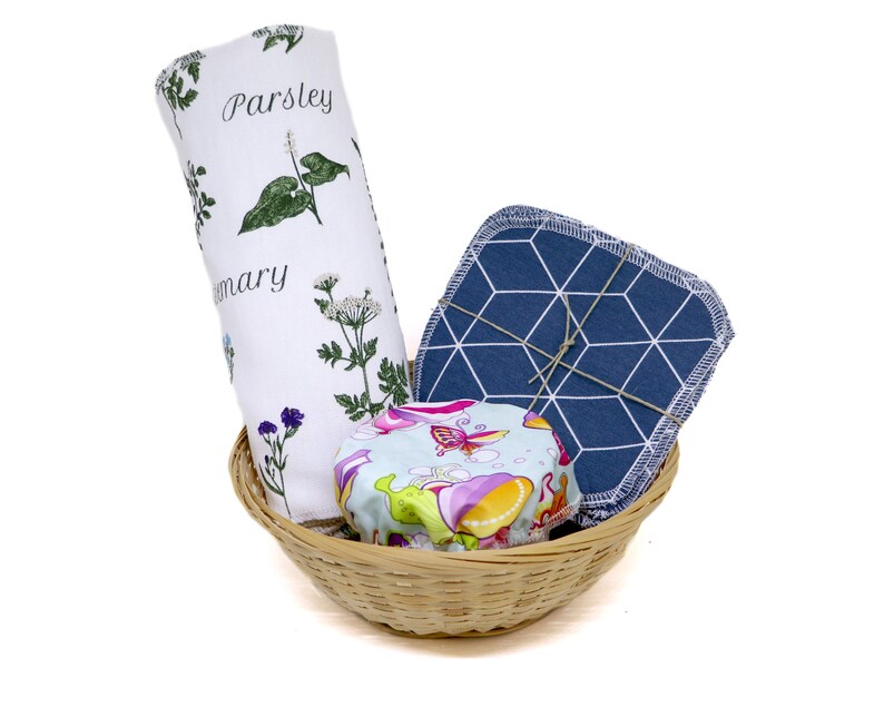 Ecofriendly Kitchen Gift Box With Unpaper Towels Zero Waste Etsy