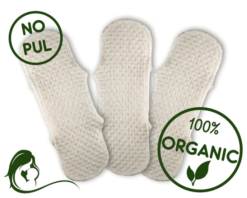 Organic Zorb Reusable cloth menstrual pads Washable pad Etsy