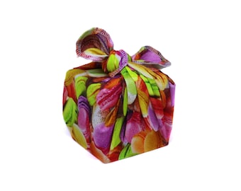 Herbruikbaar Furoshiki Cadeaupapier - Wasbaar inpakpapier - Duurzaam kadopapier - Nul afval - Kado papier - Zero waste - Small - Klein