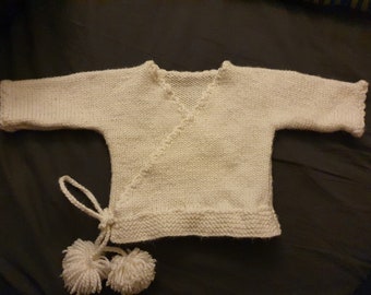 Bra, slippers, hat, baby muffles in wool birth