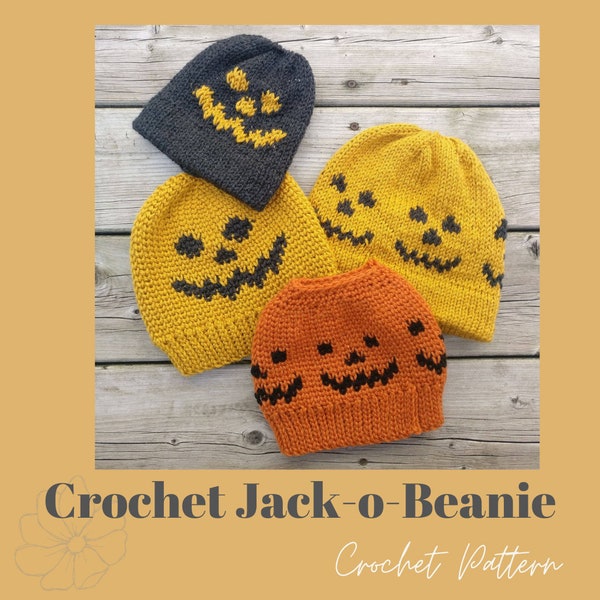 Jack-o-Beanie - Crochet Pattern