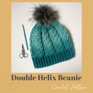 Double Helix Beanie - Crochet Pattern