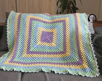 Crochet baby blanket, Granny square baby blanket, Baby blanket, Granny square crochet blanket, Gift for new mum, Baby shower gift