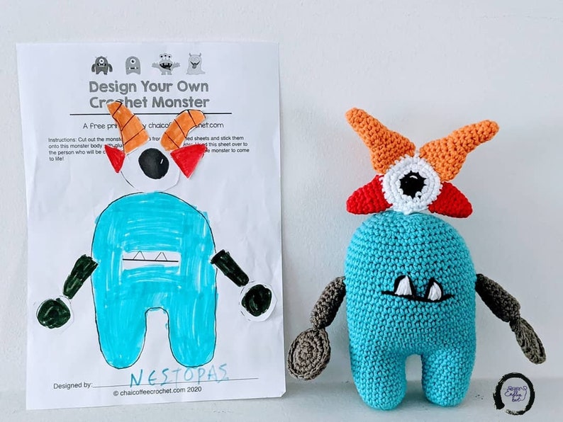 Create Your Own Monster Crochet Monster Stuffed Crochet Etsy