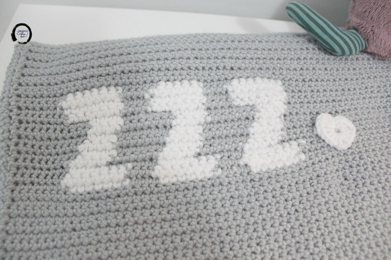 Crochet Baby Blanket With Zzz for Crib Baby Blanket Etsy
