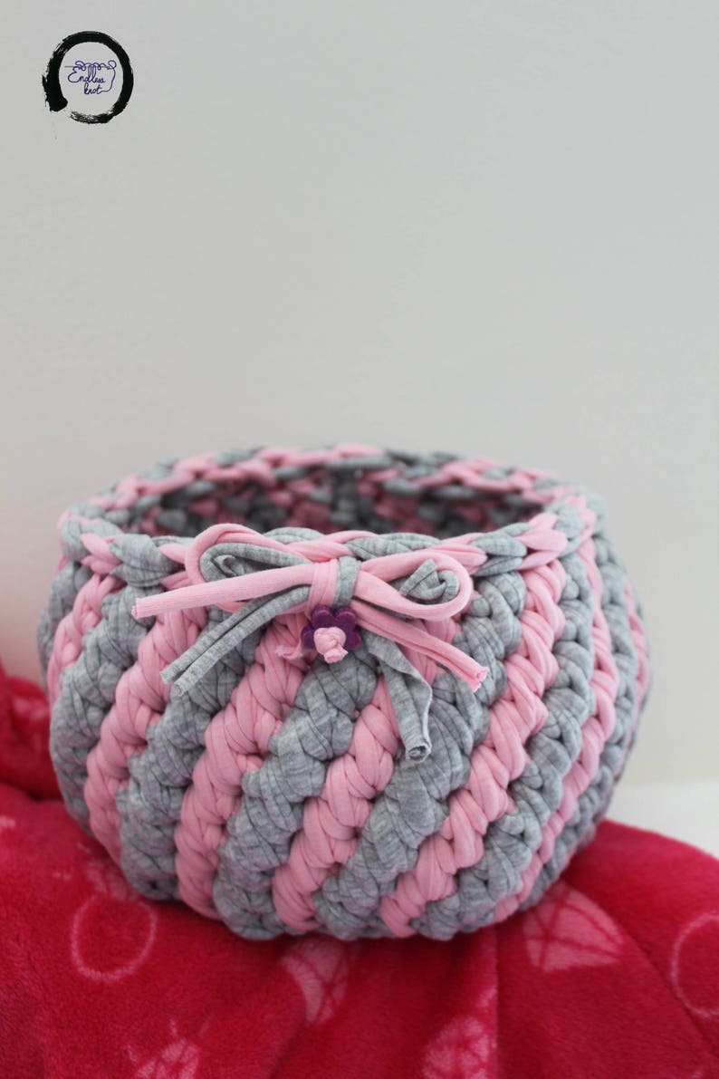 Nursery Storage Baskets Baby Pink and grey nursery decor Etsy